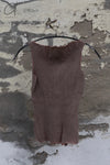 Marc le bihan silk elastic stretch vest 26954 series French handmade MLB-26954-BOIS DE ROSE 26954 E23